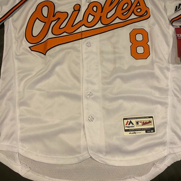 Majestic BALTIMORE ORIOLES CAL RIPKEN Flex Base Men JERSEY Sz 40,44,48,52,56 New - Picture 4 of 6